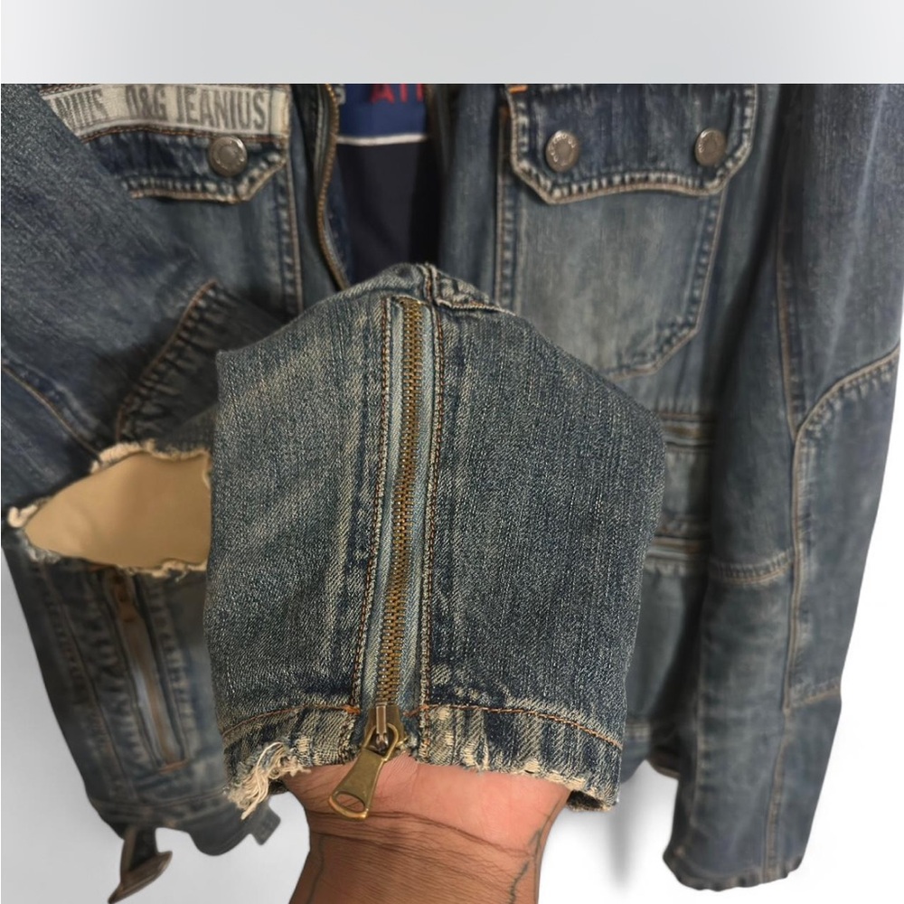 D&G Blue Military-Style Denim Jacket - Picture 6 of 7